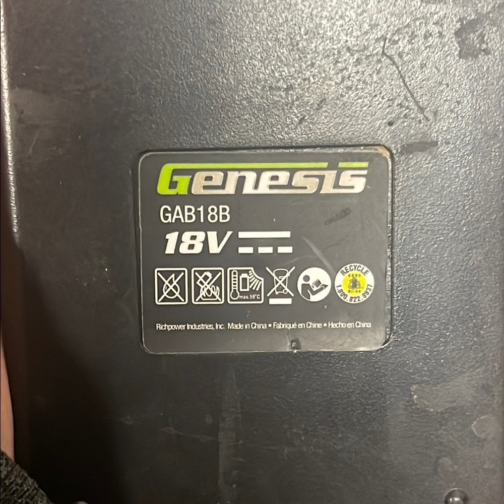 Genesis 18V Power Tool Battery